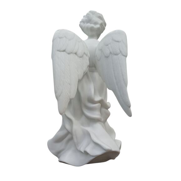 AVON Nativity Collectibles Standing Angel Figurine 1987 With Box White Porcelain - Picture 5 of 10